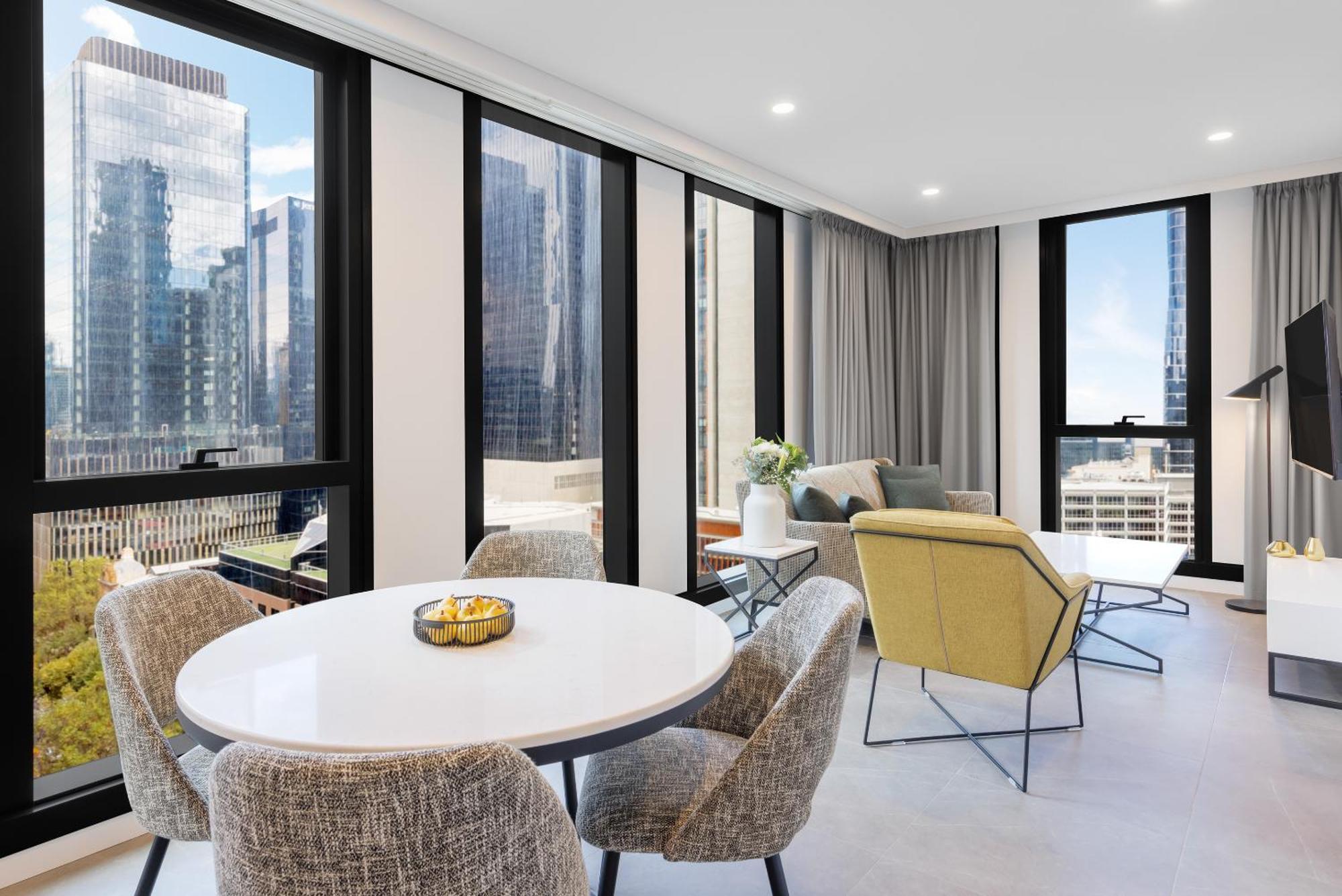 Meriton Suites Μελβούρνη Εξωτερικό φωτογραφία The interior of a typical apartment
